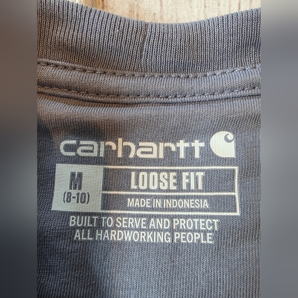 Carhartt Women's Medium Tencel Fiber Series Loose Fit Long-Sleeve Light Purple - Picture 9 of 11